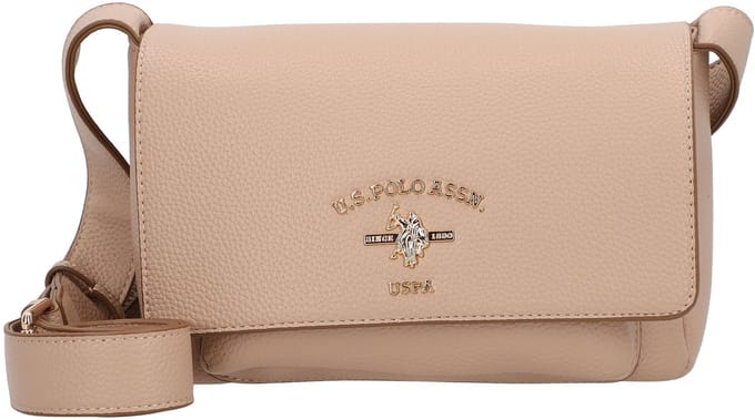 U.S. POLO ASSN. schoudertas Stanford Flap Bag Irish Cream beige