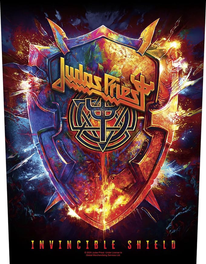 Judas Priest Invincible shield Embleem meerkleurig