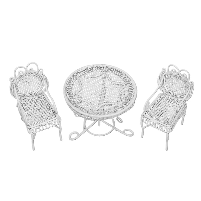 ature Tuinmeubelset Schattig Elegant ature Witte Salontafel en Stoelenset white