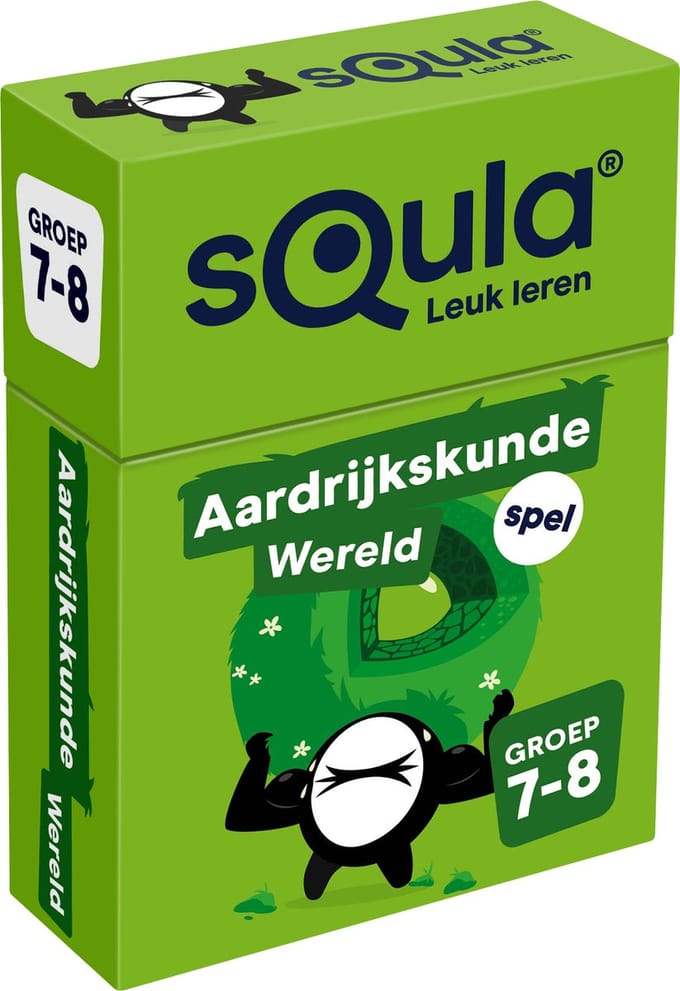 sQula Aardrijkskunde Wereld groep 7-8 - educatief kaartspel