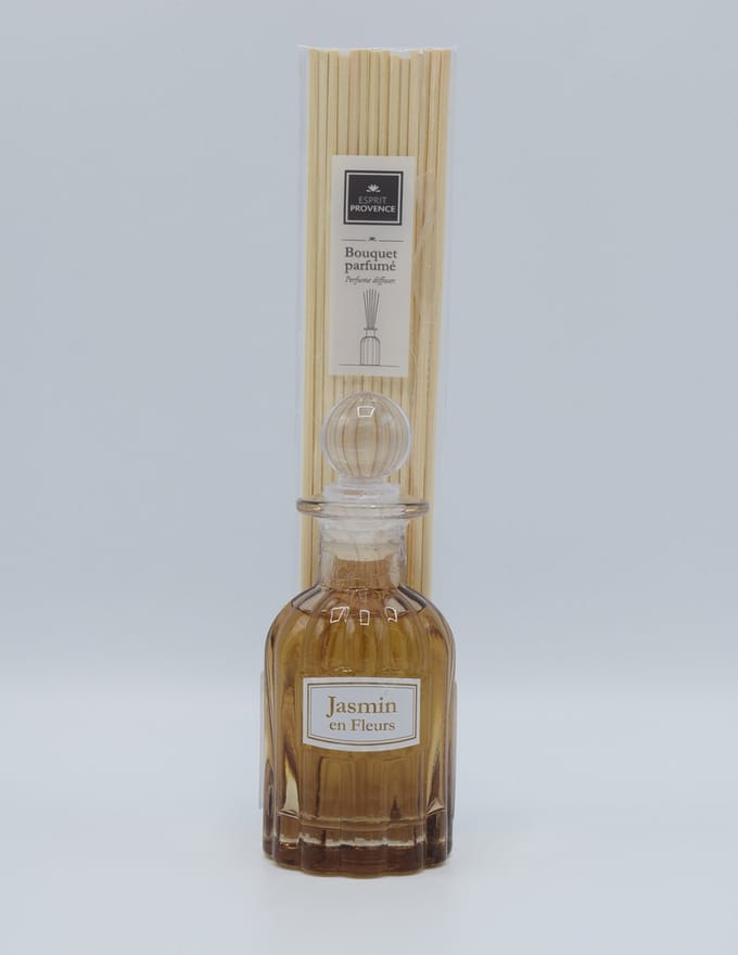 Geurstokjes jasmijn 100 ml - retro fles - Esprit Provence