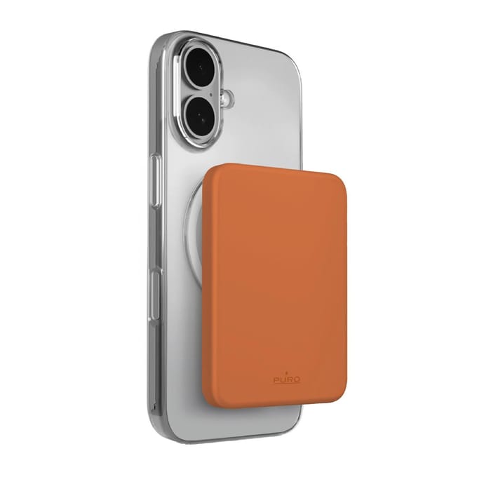 Puro 4200mAh ultra-thin compatible with MagSafe USB-C - orange - 4200 mAh