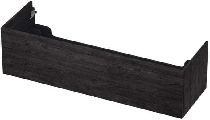 INK - Onderkast 1 Lade Push 2 Open Bestaande Uit - 1400x450x376 Mm - Houtskool Eiken