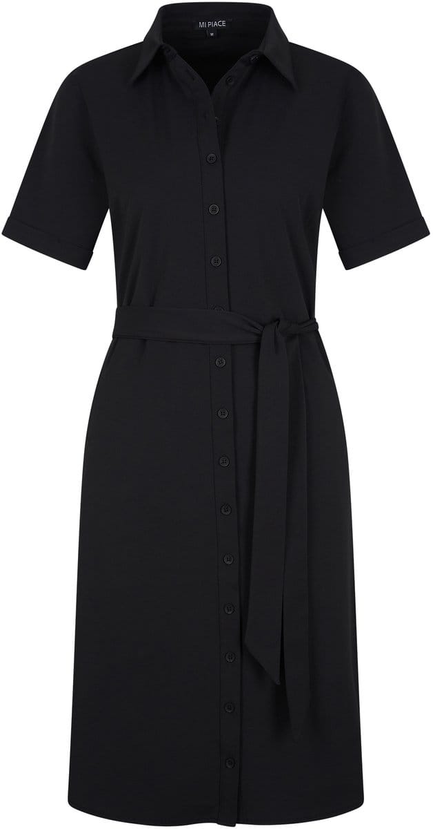 MI PIACE - Travel Jurk Uni Black 2079 - Maat : M