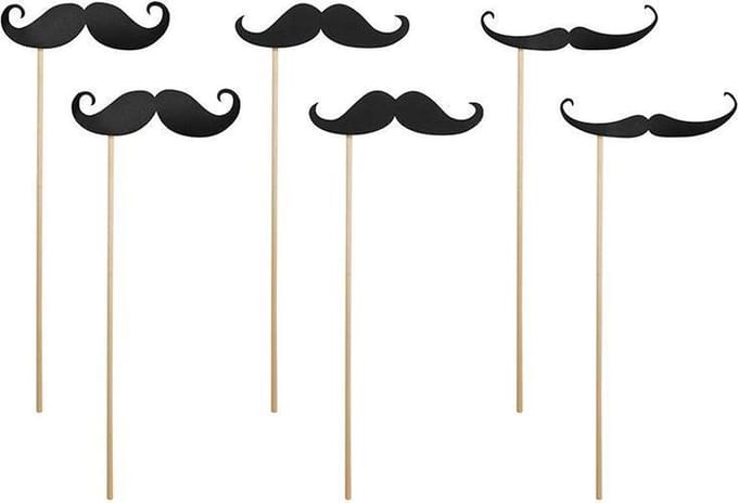Foto props snor 6 stuks
