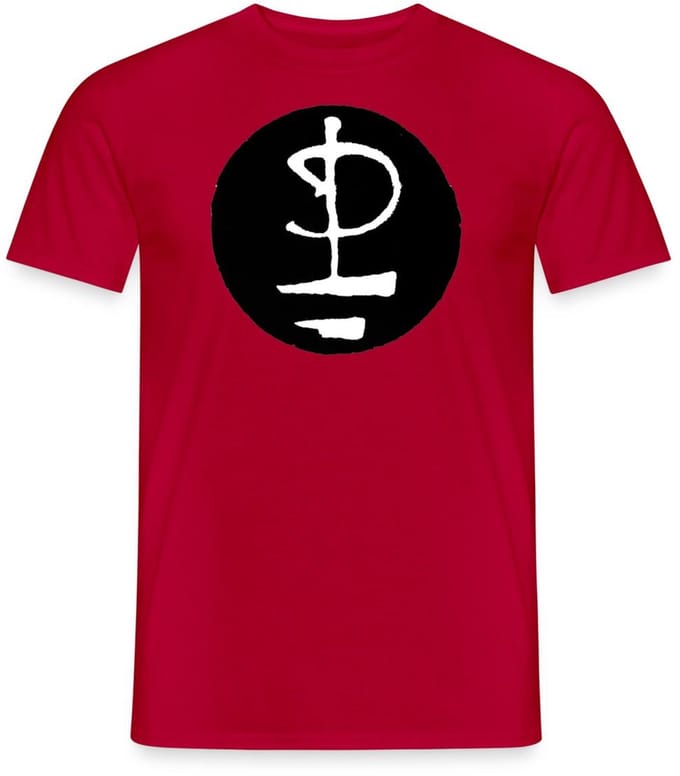 Pink Floyd Logo Zwart Wit T-Shirt Heren
