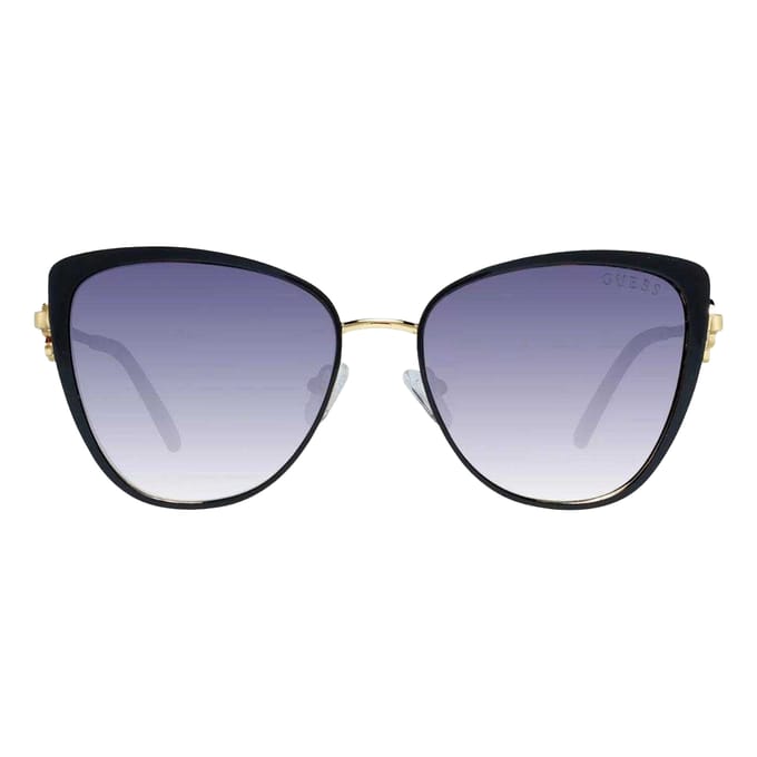 Guess Dames/Dames Glanzende Zonnebril (Zwart/Goud)