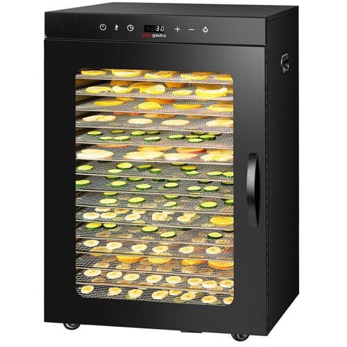 GGM Gastro Dörrgerät / Dörrautomat - mit 16 Ablagen - Schwarz - 1,5 kW
