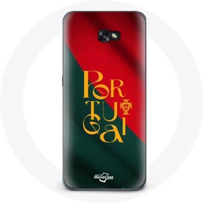 Coque - Maniacase - Samsung Galaxy A3 2017 - Drapeau du Portugal - Souple - Noir noir
