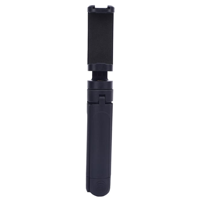 Desktop Statief Koude Schoen Mount Compact Draagbaar Uitschuifbaar Selfie Stick Statief Stand Handvat Grip black