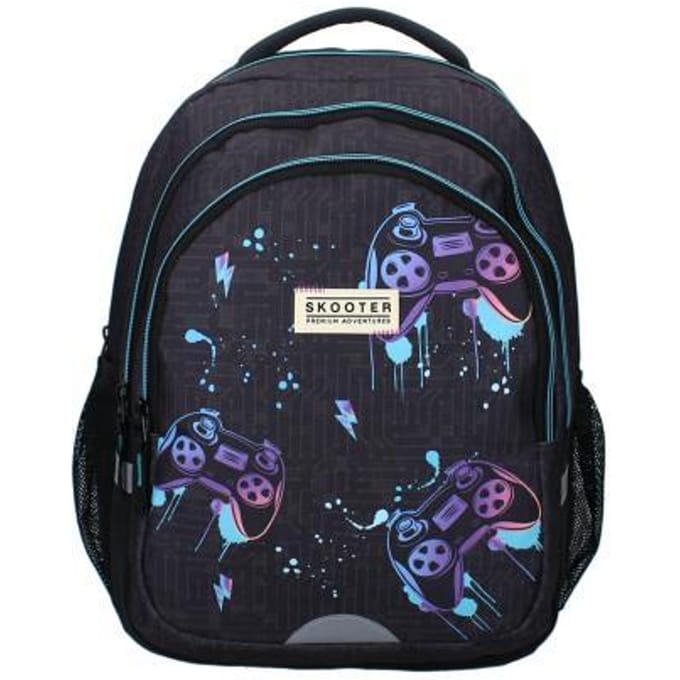 Skooter Game Face On Rugzak - Zwart - Schooltas Jongen - Gaming