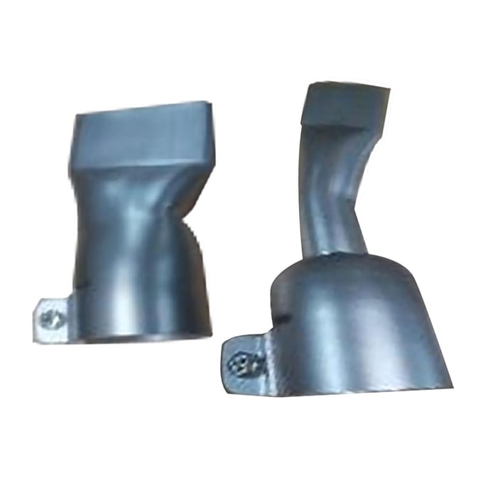 Ensemble de 4 pièces Buse pour Pistolet à Air Chaud Acier Inoxydable 2 Pièces 20 mm et 2 Pièces 40 mm Buse de Soudage Tubulaire à Large Bouche Plate