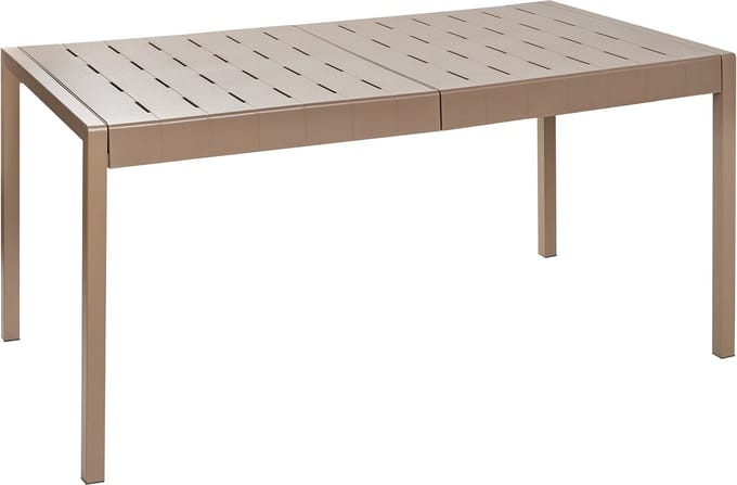 BARTICA - Tuintafel - Bruin - 154 x 84 cm - Synthetisch materiaal
