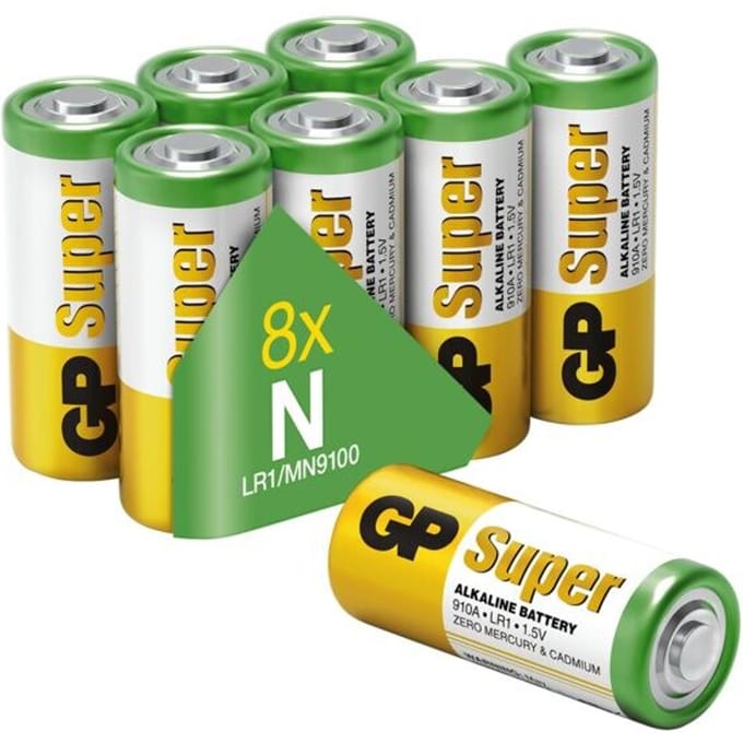 GP Super N batterij (lady) Alkaline 1.5 V 8 stuk(s)