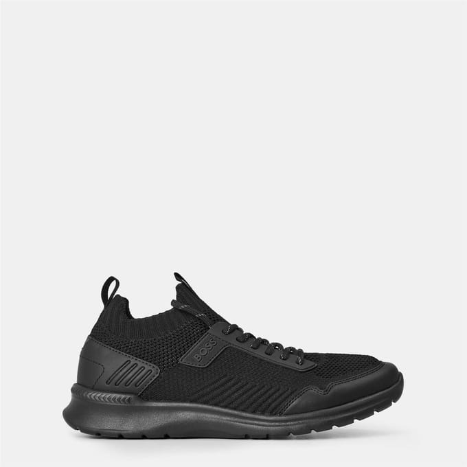 Boss Heren Extreme Suede Hardlooptrainers (Zwart)