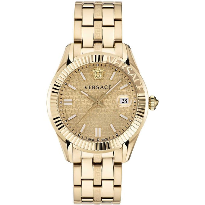 Versace VE3K00522 Greca Time herenhorloge in champagne