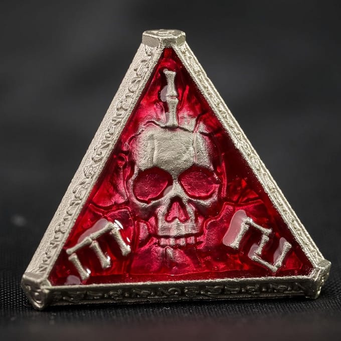 Set van 7 Metalen Polyhedrische Dobbelstenen voor RPG en Bordspellen