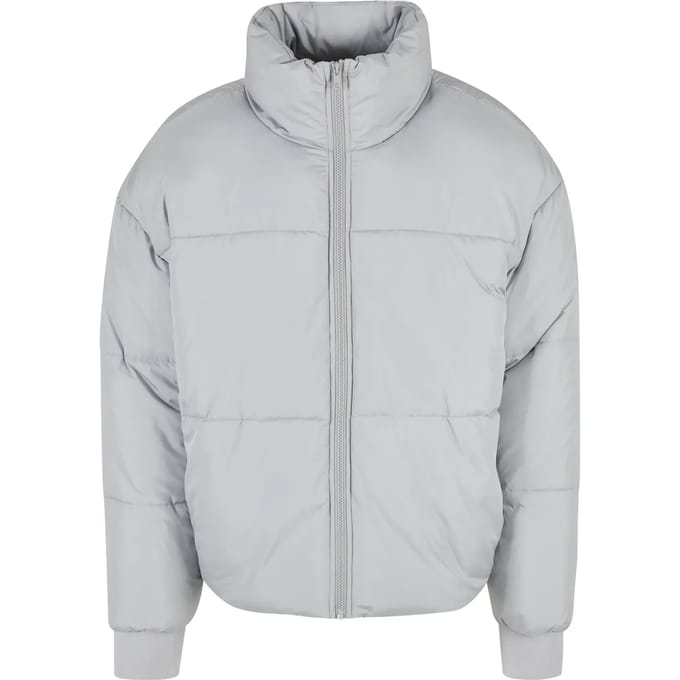 Urban Classics - Short Big Gewatteerd jack - XL - Grijs