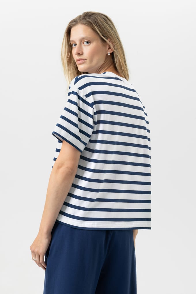 T-shirt Serie Breezy Stripes Blue Zodiac