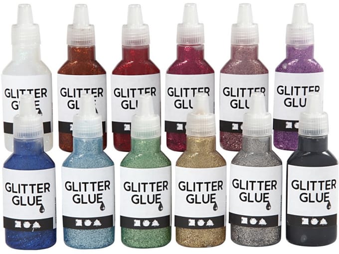 Creativ Company Glitterlijm Set 12x25 ml
