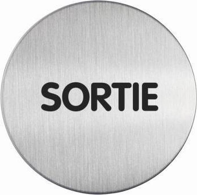 Pictogram|Deurbordje|Sortie|Uitgang