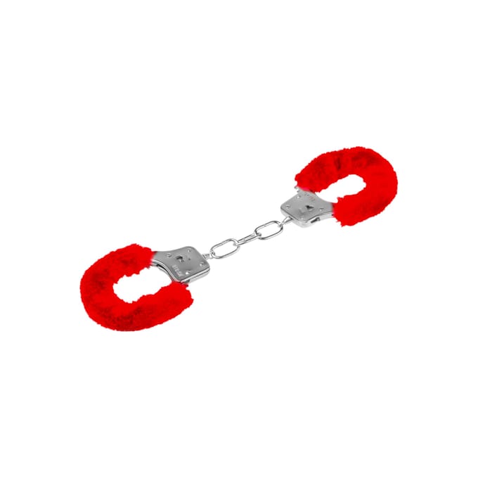 Metal Handcuff with Plush  - NMC - handboeien