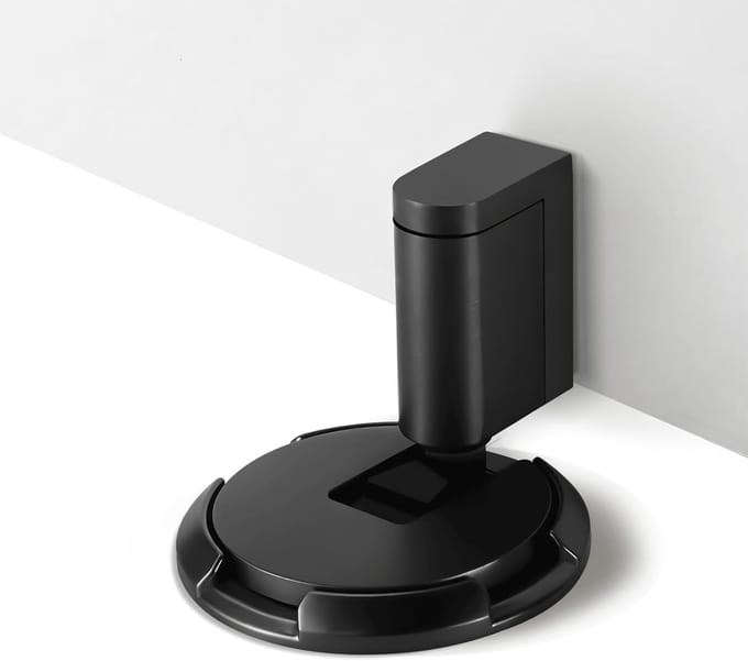 Deurstopper Set - Deurhouders - Deuren Beschermen - Verstelbare Hoogte - 3 Stuks - Mat Zwart