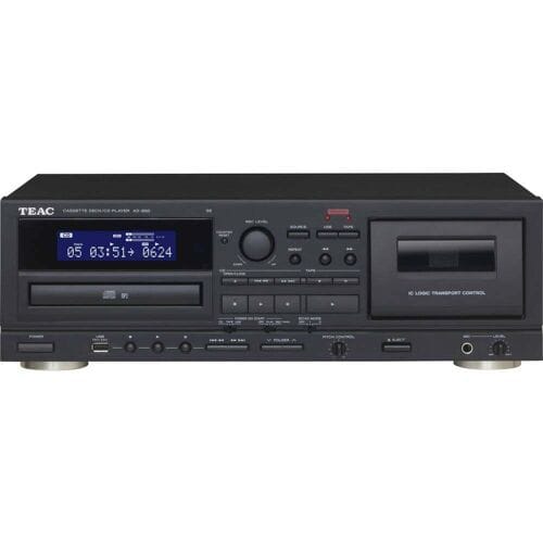 TEAC AD-850-SE CD/Cassette/USB Black EU/UK CD-speler Zwart USB, CD-speler