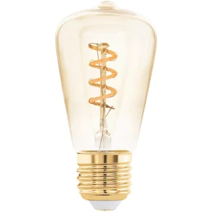 Eglo Ledfilamentlamp Edison - Amber - D4,8cm - Stepdim - Warm Wit - E27 - 4w
