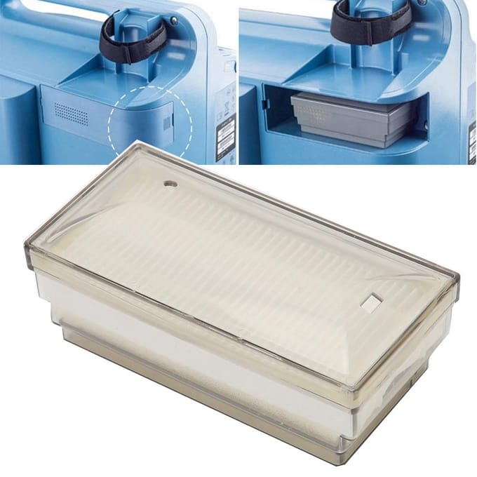 Deeltjesfilter Zuurstofgenerator Vervangingsfilter voor 5L Zuurstofconcentrator white