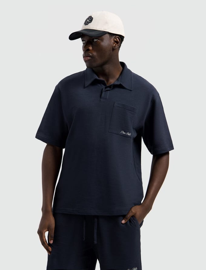 Pure Path Polo Structure Dark Navy (26010115 - 57)