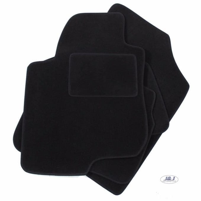 J&amp;J Automotive | Tapis de Sol Noir Velours Compatible Avec KIA CEED 3 PORTE 2007-2012 4pcs zwart