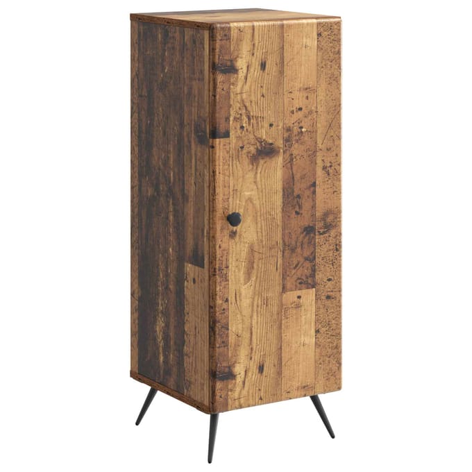 vidaXL - Dressoir - Oud - hout - 33 - x - 34,5 - x - 90 - cm - Bewerkt - hout