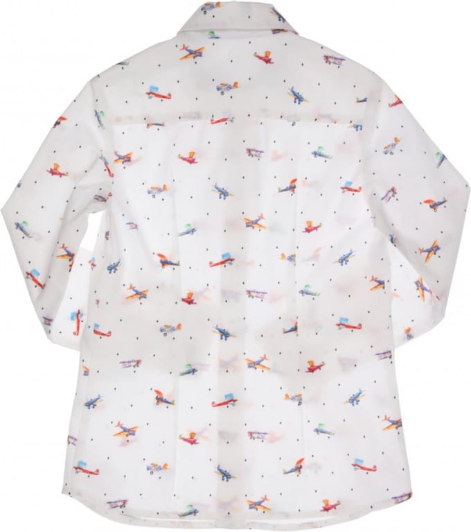 GYMP - Wit hemd - Maat 164 - Jongens - White/Multi -