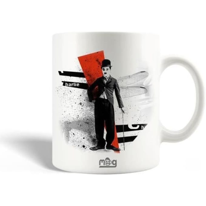 Mug en Céramique Charlie Chaplin Dessin Noir et Blanc