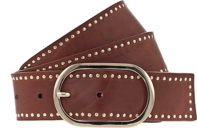 b.belt riem Fiesta Ledergürtel W105 Mid Brown bruine