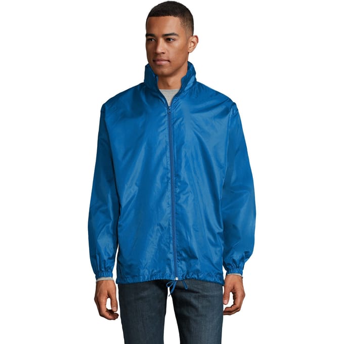 SOLS Unisex windjack met shift voor volwassenen (Koningsblauw)