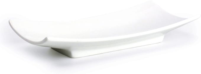 BonBistro Serveerschaal 14,5x7cm wit Comet (Set van 12)