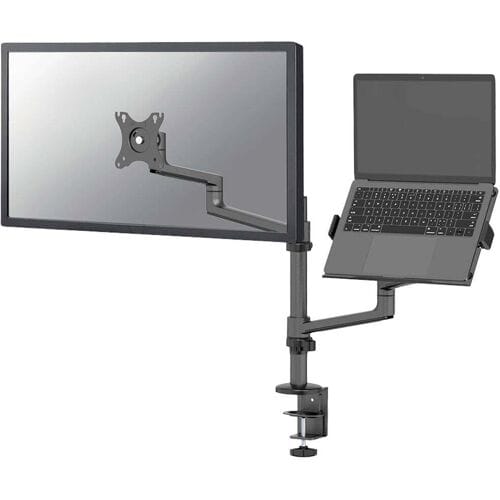 Neomounts DS20-425BL2 mounting kit - full-motion adjustable arm - for LCD display / notebook - black - Max - recommended for 17"-27" (LCD display) / 11.6"-17.3" (notebook)