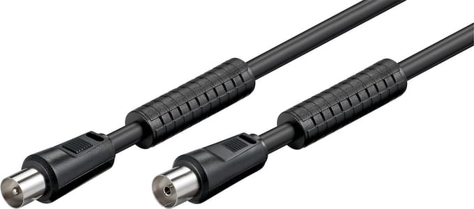 Goobay Antenna Cable with Ferrite (80 dB), Double Shielded 5 m