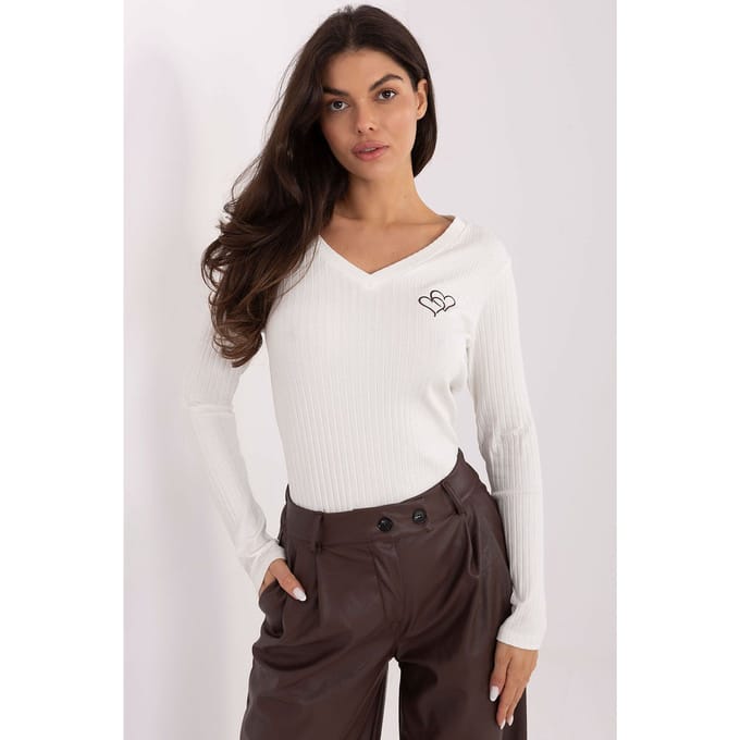 HeartEase Rib Top - Off-white / S/M