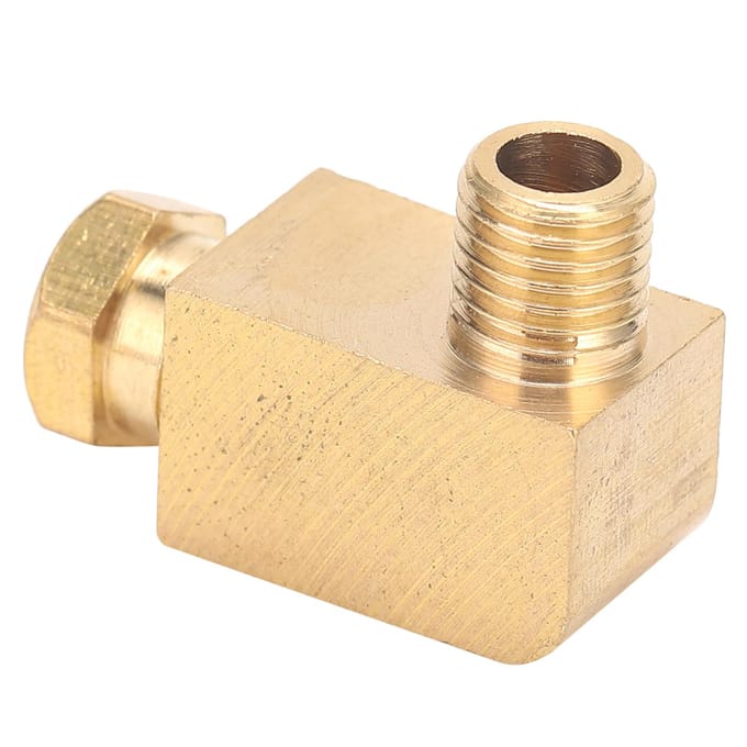 Messing 90 Graden Elleboog Compressie Buis Pijpfitting Connector Adapter voor Oliesmering