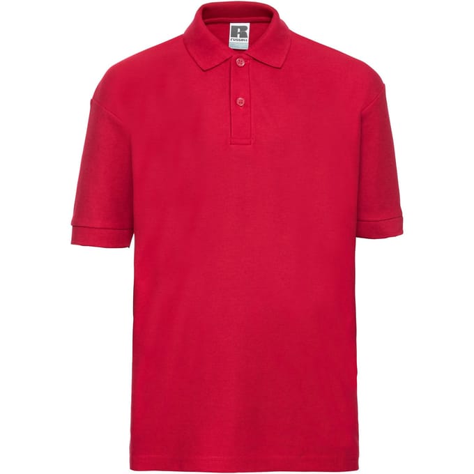 Russell Kinder/Kinder Piqué Poloshirt (Klassiek rood)