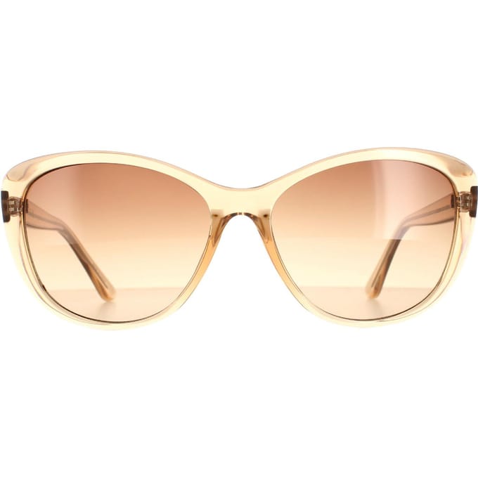 Calvin Klein zonnebril CK19560S 270 Crystal Beige Brown Gradiënt