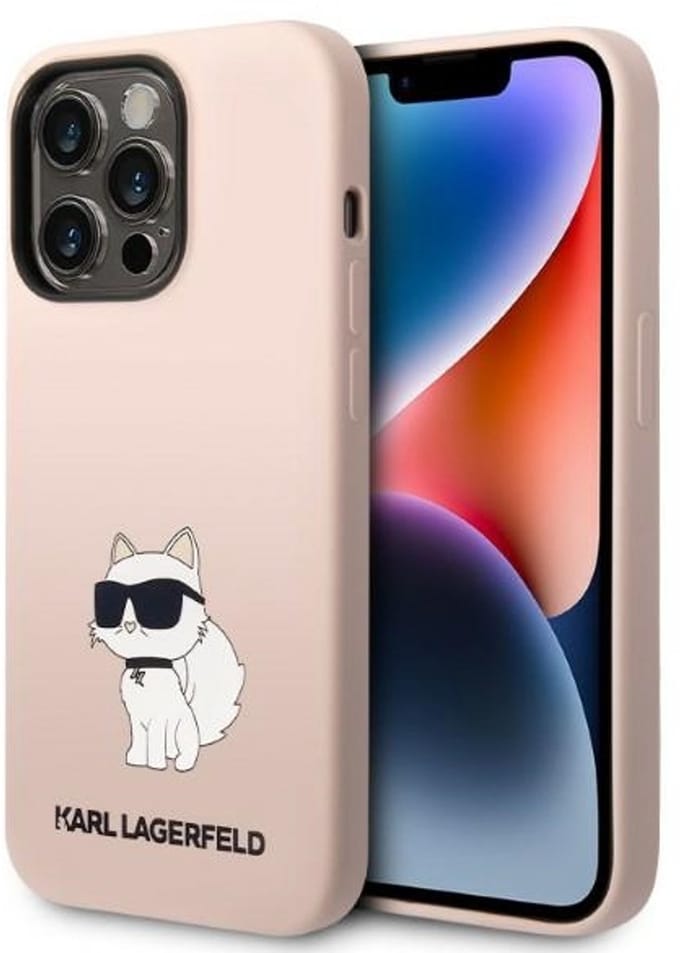 Karl Lagerfeld KLHCP14LSNCHBCP iPhone 14 Pro 6.1" hardcase pink/pink Silicone Choupette