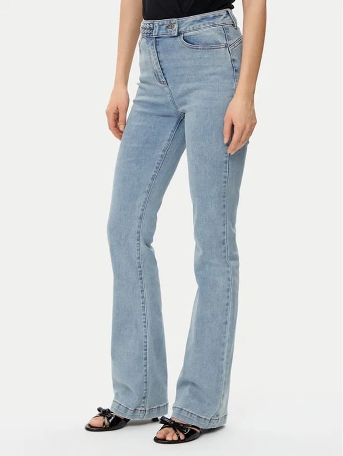 Morgan - Jeans 222-PKELY Blau Straight Fit - Maat : 38