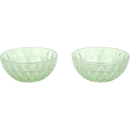 SILVERCREST Set van 2 glazen ijscoupes of schaaltjes (Schaal/mint)