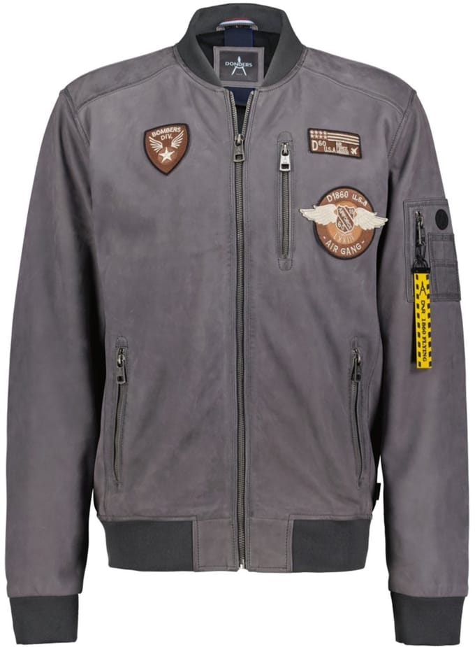 Vero Leather Bomber-jacket