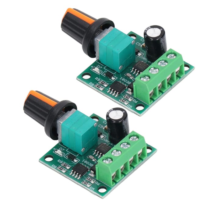 2 ensembles de contrôleur de vitesse de moteur, régulateur de commutateur de commande PWM DC 1.8V ?12 V pour pompe de ventilateur