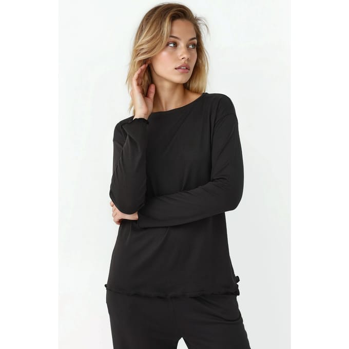 Gezellige Relaxed Fit Lange Mouwen Pyjama Set